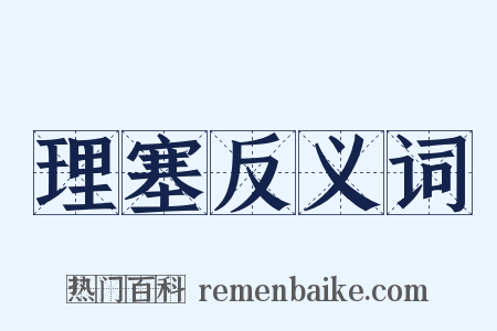 理塞反义词是什么意思的图片